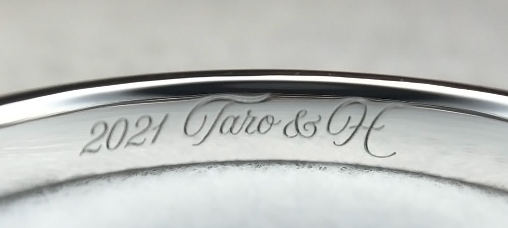 レーザー文字入れ