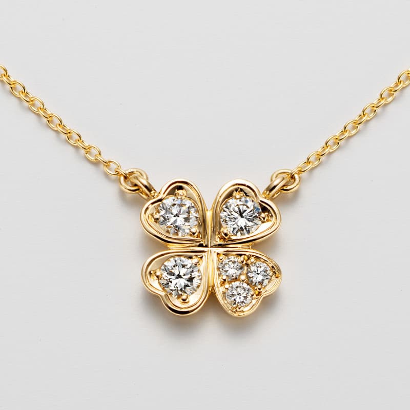 クローバー ペンダント(K18YG)