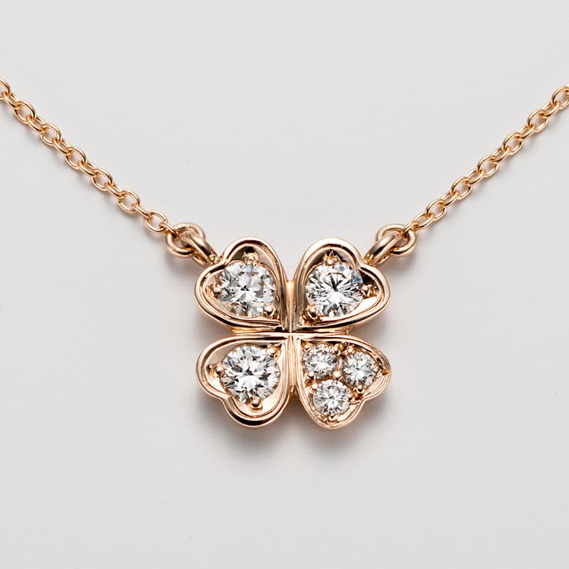 クローバー ペンダント(K18PG)