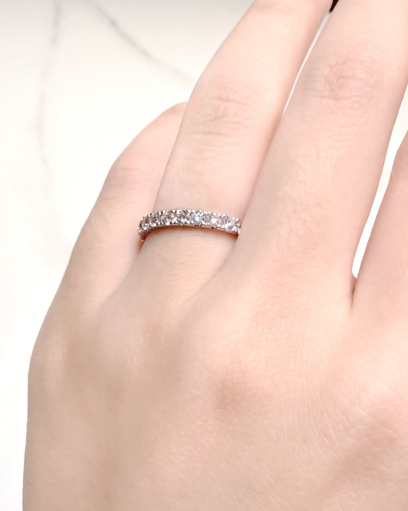 ハーフエタニティ着画