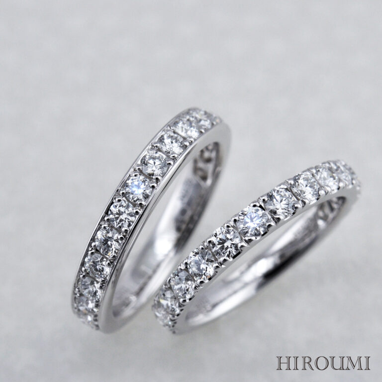 HIROUMIハーフエタニティリング写真